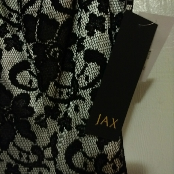Jax Dress, Silver with Black Lace Underlay, - Picture 3 of 7